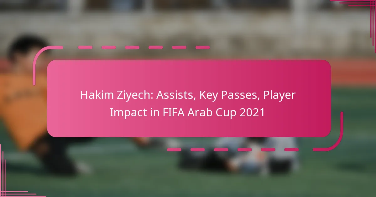 Hakim Ziyech: Assists, Key Passes, Player Impact in FIFA Arab Cup 2021